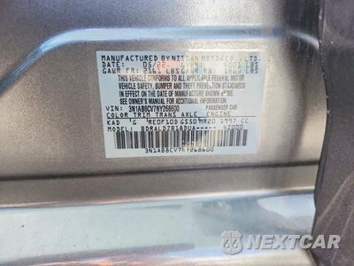 Zdjęcie 12 z 12 samochodu: 2022 NISSAN SENTRA SV VIN:3N1AB8CV7NY268600 - miniatura