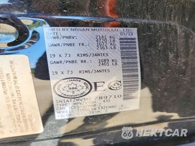 Zdjęcie 13 z 13 samochodu: 2019 NISSAN ROGUE S VIN:5N1AT2MV3KC789710 - miniatura