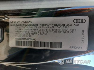 Zdjęcie 12 z 12 samochodu: 2016 AUDI A3 PREMIUM VIN:WAUB8GFF5G1009882 - miniatura