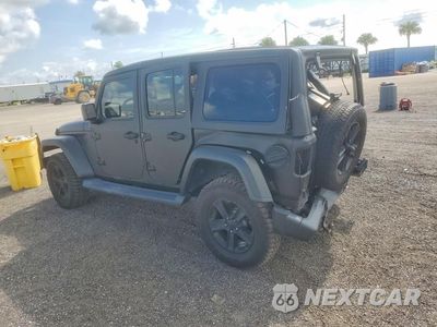 Drugie zdjęcie samochodu z przodu: 2020 JEEP WRANGLER UNLIMITED SAHARA VIN:1C4HJXEN6LW147373 - miniatura
