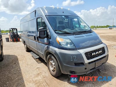 Czwarte zdjęcie samochodu z boku: 2021 RAM PROMASTER 3500 DELIVERY VAN VIN:3C6FRVJG0ME503668 - miniatura