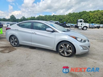 Czwarte zdjęcie samochodu z boku: 2015 HYUNDAI ELANTRA LIMITED VIN:KMHDH4AE1FU326883 - miniatura