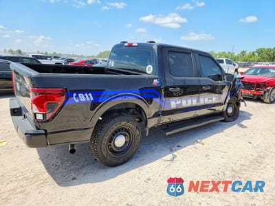 Trzecie zdjęcie samochodu z tyłu: 2025 FORD F150 POLICE RESPONDER VIN:1FTFW1P83SKD18132 - miniatura