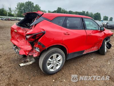 Trzecie zdjęcie samochodu z tyłu: 2021 CHEVROLET BLAZER 2LT VIN:3GNKBCR46MS584615 - miniatura