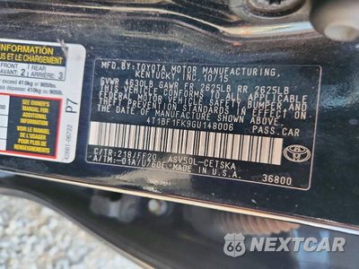 Zdjęcie 12 z 12 samochodu: 2016 TOYOTA CAMRY SE VIN:4T1BF1FK9GU148006 - miniatura