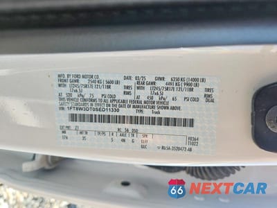Zdjęcie 12 z 12 samochodu: 2025 FORD F-350 SUPE VIN:1FT8W3DT0SED11330 - miniatura