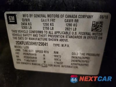 Zdjęcie 14 z 14 samochodu: 2017 GMC TERRAIN DENALI VIN:2GKFLVE38H6129841 - miniatura