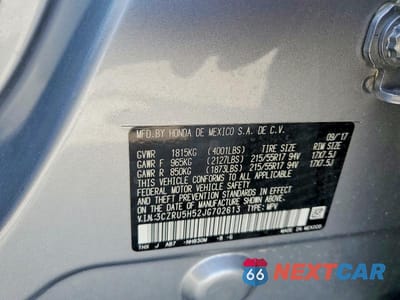 Zdjęcie 13 z 13 samochodu: 2018 HONDA HR-V EX VIN:3CZRU5H52JG702613 - miniatura