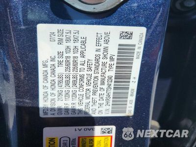 Zdjęcie 14 z 14 samochodu: 2025 HONDA CR-V EXL VIN:2HKRS4H77SH412240 - miniatura