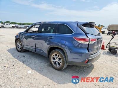 Drugie zdjęcie samochodu z przodu: 2014 TOYOTA HIGHLANDER XLE VIN:5TDKKRFH8ES038035 - miniatura