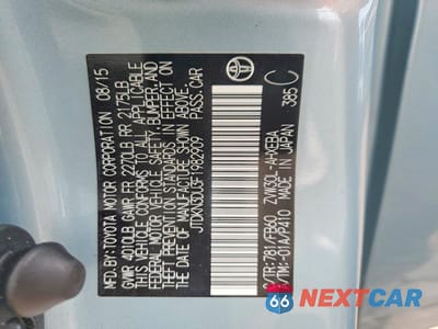 Zdjęcie 12 z 12 samochodu: 2015 TOYOTA PRIUS THREE VIN:JTDKN3DU3F1982909 - miniatura