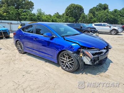 Czwarte zdjęcie samochodu z boku: 2020 HYUNDAI ELANTRA SPORT VIN:KMHD04LB2LU086300 - miniatura