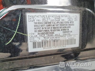 Zdjęcie 12 z 12 samochodu: 2024 NISSAN SENTRA SV VIN:3N1AB8CV3RY226365 - miniatura