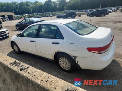 Drugie zdjęcie samochodu z przodu: 2003 HONDA ACCORD DX VIN:1HGCM56163A109934 - miniatura