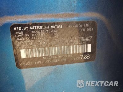 Zdjęcie 12 z 12 samochodu: 2017 MITSUBISHI MIRAGE ES VIN:ML32A3HJ7HH021867 - miniatura