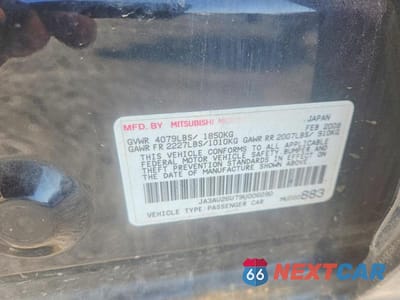 Zdjęcie 12 z 12 samochodu: 2009 MITSUBISHI LANCER ES/ES SPORT VIN:JA3AU26U79U006090 - miniatura