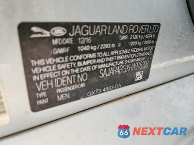 Zdjęcie 13 z 13 samochodu: 2017 JAGUAR XE VIN:SAJAR4BGXHA976208 - miniatura