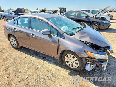 Czwarte zdjęcie samochodu z boku: 2012 HONDA CIVIC LX VIN:2HGFB2F4XCH001104 - miniatura