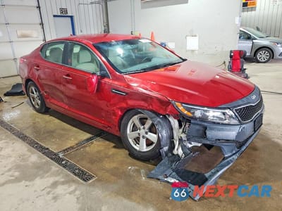 Czwarte zdjęcie samochodu z boku: 2014 KIA OPTIMA LX VIN:5XXGM4A77EG298820 - miniatura