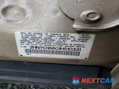 Zdjęcie 13 z 13 samochodu: 2001 ACURA MDX TOURING VIN:2HNYD18601H510331 - miniatura