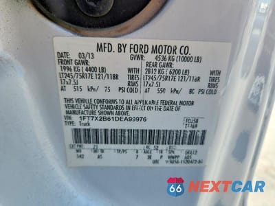 Zdjęcie 12 z 12 samochodu: 2013 FORD F250 SUPER DUTY VIN:1FT7X2B61DEA99976 - miniatura