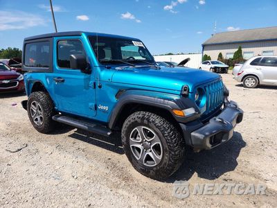 Czwarte zdjęcie samochodu z boku: 2020 JEEP WRANGLER SPORT VIN:1C4GJXAG6LW140779 - miniatura