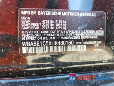Zdjęcie 12 z 12 samochodu: 2017 BMW 330E VIN:WBA8E1C5XHK480160 - miniatura