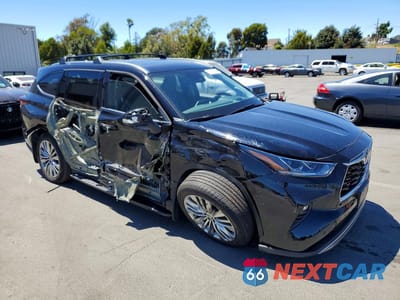 Czwarte zdjęcie samochodu z boku: 2025 TOYOTA HIGHLANDER HYBRID PLATINUM VIN:5TDEBRCHXSS649164 - miniatura