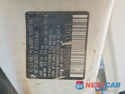 Zdjęcie 13 z 13 samochodu: 2006 BMW X5 VIN:5UXFA13566LY34073 - miniatura