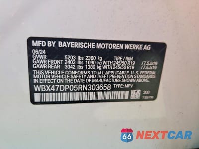 Zdjęcie 13 z 13 samochodu: 2024 BMW X3 SDRIVE30I VIN:WBX47DP05RN303658 - miniatura