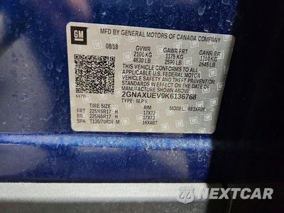 Zdjęcie 12 z 12 samochodu: 2019 CHEVROLET EQUINOX LT VIN:2GNAXUEV9K6136768 - miniatura