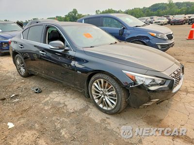 Czwarte zdjęcie samochodu z boku: 2019 INFINITI Q50 3.0T LUXE VIN:JN1EV7AR3KM593719 - miniatura