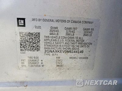 Zdjęcie 13 z 13 samochodu: 2021 CHEVROLET EQUINOX LT VIN:2GNAXKEV0M6144149 - miniatura