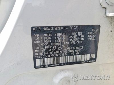 Zdjęcie 13 z 13 samochodu: 2021 HONDA HR-V EX VIN:3CZRU6H50MM702637 - miniatura