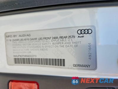 Zdjęcie 12 z 12 samochodu: 2019 AUDI A5 PRESTIGE S-LINE VIN:WAUFNCF56KA022210 - miniatura