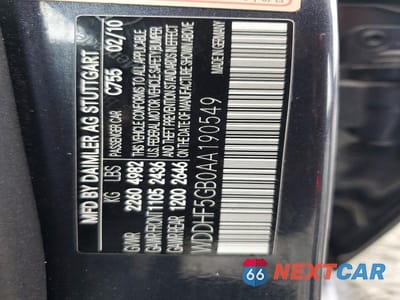 Zdjęcie 12 z 12 samochodu: 2010 MERCEDES-BENZ E 350 VIN:WDDHF5GB0AA190549 - miniatura
