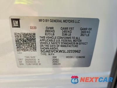 Zdjęcie 13 z 13 samochodu: 2020 BUICK ENCLAVE AVENIR VIN:5GAEVCKW1LJ233962 - miniatura