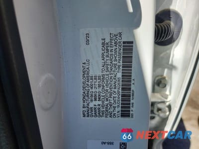 Zdjęcie 12 z 12 samochodu: 2023 ACURA INTEGRA VIN:19UDE4H26PA026365 - miniatura