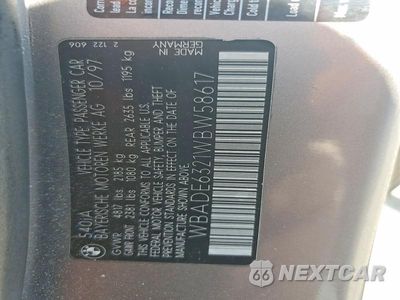 Zdjęcie 12 z 12 samochodu: 1998 BMW 540 I AUTOMATIC VIN:WBADE6321WBW58617 - miniatura