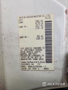 Zdjęcie 12 z 12 samochodu: 2010 NISSAN ALTIMA 2.5 VIN:1N4AL2AP9AN493366 - miniatura