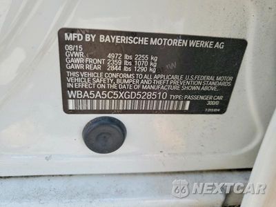 Zdjęcie 12 z 12 samochodu: 2016 BMW 528 I VIN:WBA5A5C5XGD528510 - miniatura