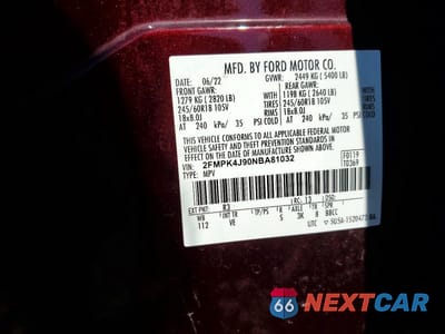 Zdjęcie 13 z 13 samochodu: 2022 FORD EDGE SEL VIN:2FMPK4J90NBA81032 - miniatura