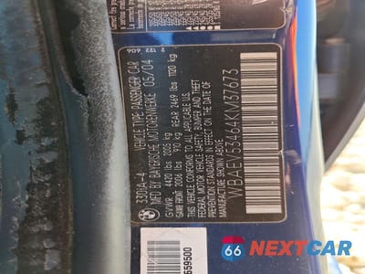 Zdjęcie 13 z 13 samochodu: 2004 BMW 330 I VIN:WBAEV53464KM37673 - miniatura