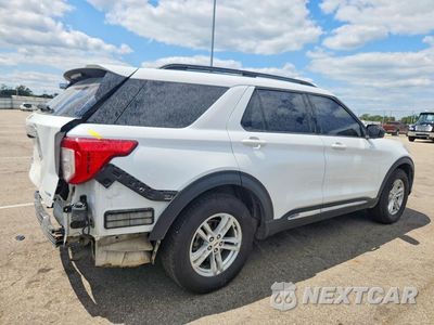Trzecie zdjęcie samochodu z tyłu: 2020 FORD EXPLORER XLT VIN:1FMSK8DH0LGC25267 - miniatura