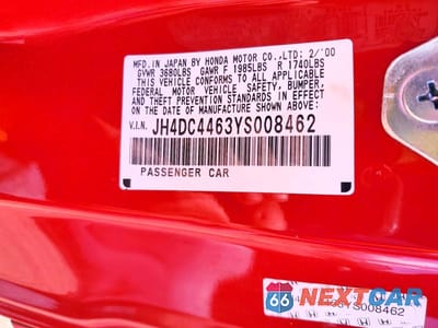 Zdjęcie 12 z 12 samochodu: 2000 ACURA INTEGRA GS VIN:JH4DC4463YS008462 - miniatura