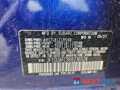 Zdjęcie 13 z 13 samochodu: 2024 SUBARU IMPREZA SPORT VIN:JF1GUAFC8R8236524 - miniatura