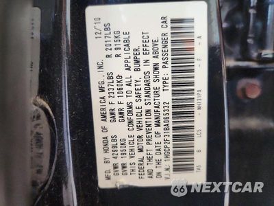 Zdjęcie 13 z 13 samochodu: 2011 HONDA ACCORD LX VIN:1HGCP2F31BA065332 - miniatura