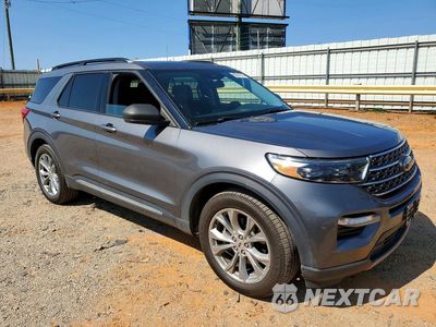 Czwarte zdjęcie samochodu z boku: 2021 FORD EXPLORER XLT VIN:1FMSK7DH0MGB19946 - miniatura