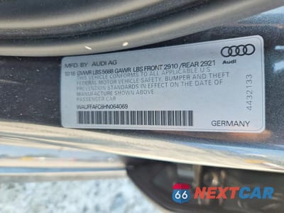 Zdjęcie 12 z 12 samochodu: 2017 AUDI S6 PREMIUM PLUS VIN:WAUFFAFC8HN064069 - miniatura