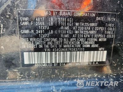 Zdjęcie 12 z 12 samochodu: 2024 SUBARU CROSSTREK WILDERNESS VIN:4S4GUHU67R3837111 - miniatura